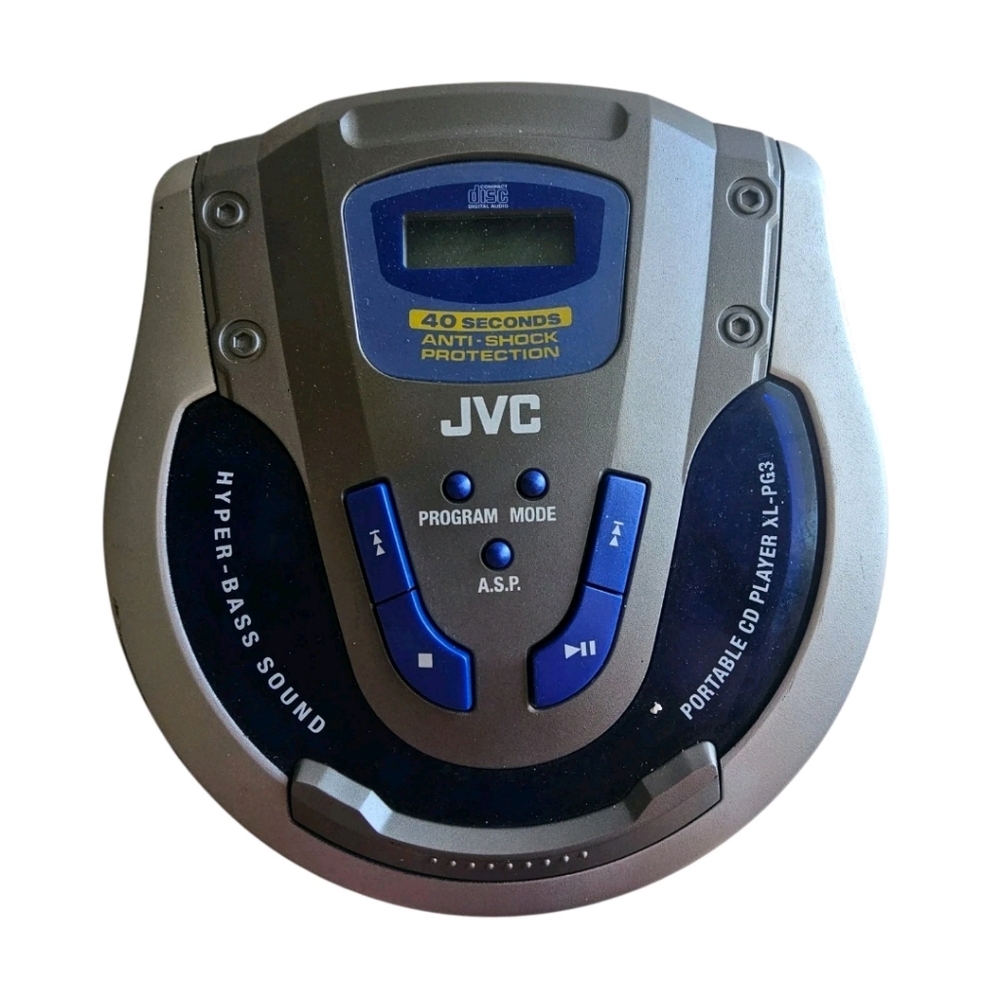 JVC PORTABLE CD PLAYER XL-PG35 W/ 45 SEC ANTI-SHOCK VER HYPER BASS PARTS ONLY